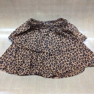 Girls leopard print skirt